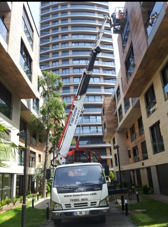 16 metre sepetli vinç